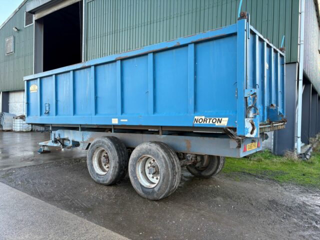 One- Used Norton 16 ton Grain Trailer