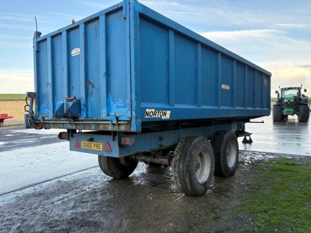 One- Used Norton 16 ton Grain Trailer