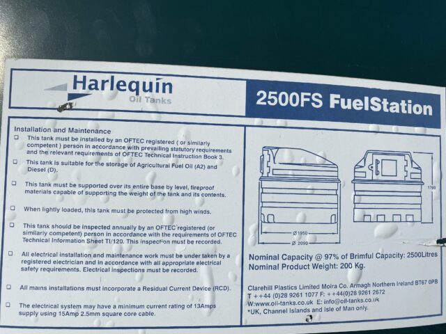 Diesel tank – Harlequin