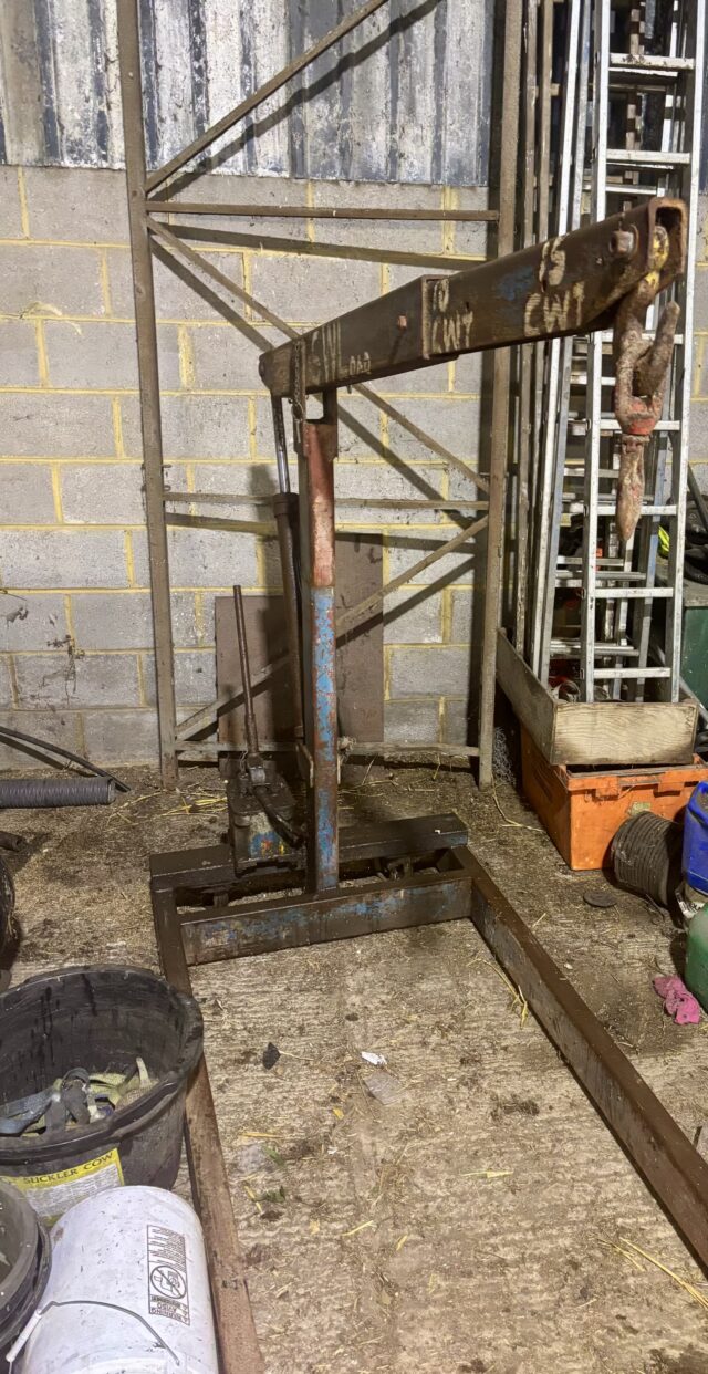 Hydraulic lifting crane