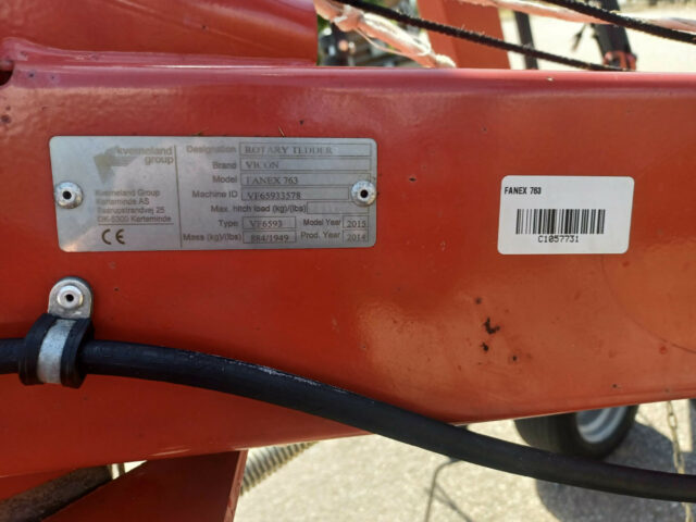 USED Vicon Fanex 763 Tedder For Sale
