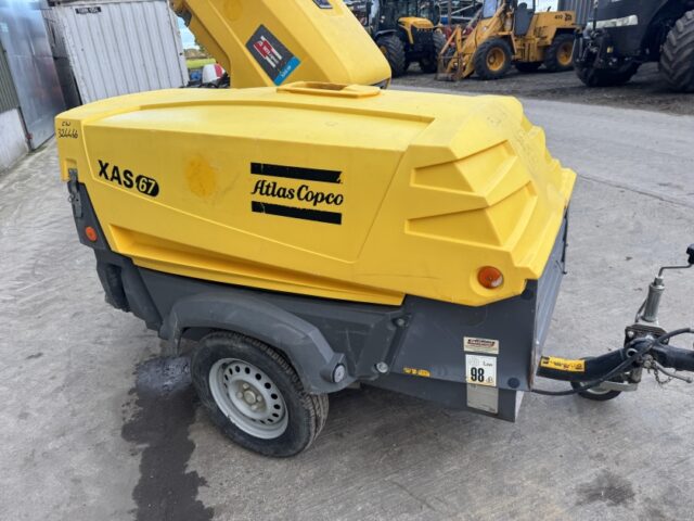 Atlas Copco XAS 67 Single Axle Trailed Compressor