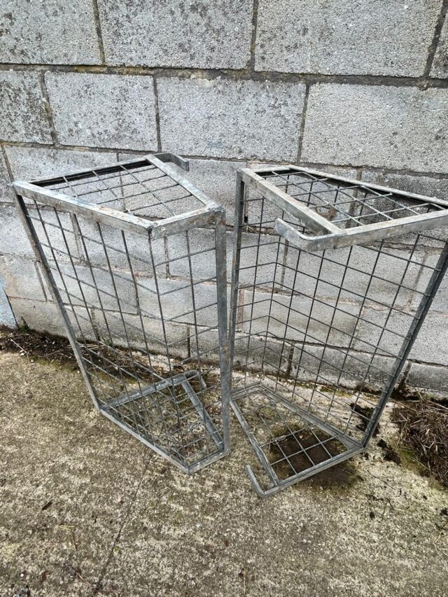 2 Galvanised Calf Hay Racks