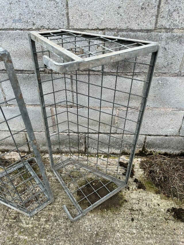 2 Galvanised Calf Hay Racks